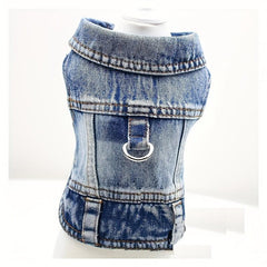 Stylish Denim Vest for Pets - Casual and Durable