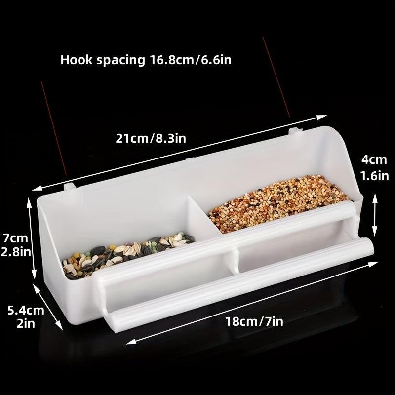 Double Dish Pet Bird Water Feeder