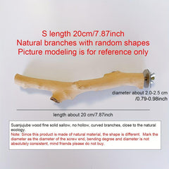 Natural Parrot Perch Stand Tree Paw Grinding Climbing Bird Branches