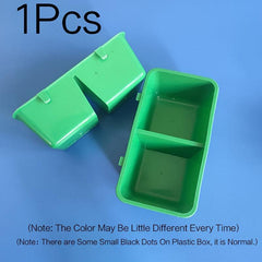 Durable Plastic Bird Food Boxes 3pcs Parakeet Feeder