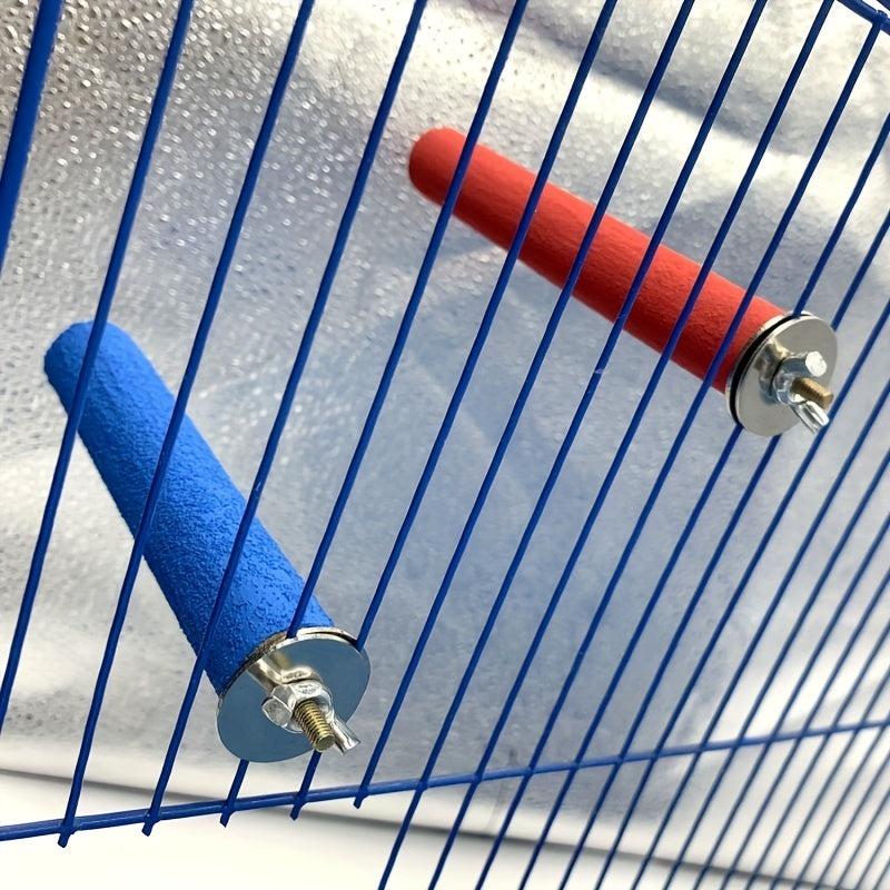Colorful Parrot Stand with Sand Perch Toy and Grinding Stick