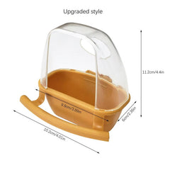 Hanging Bird Feeder & Water Bowl for Parrots - Durable Pet Cage Food Container