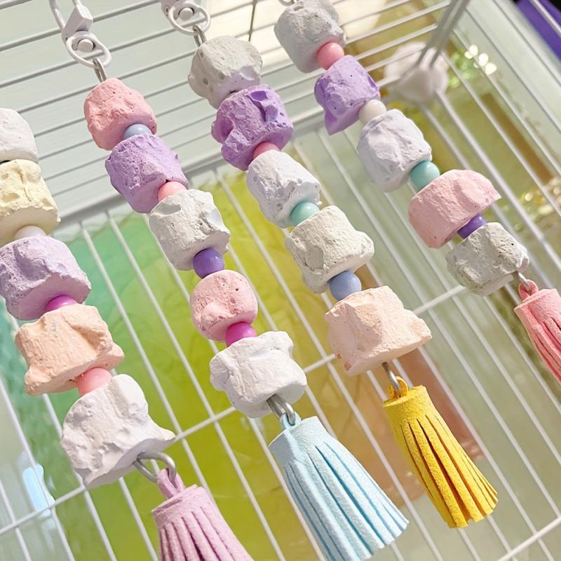 Pet Bird Toy Parrot Chew Toy Stand Cage Decoration