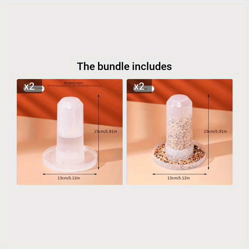 Automatic Bird Feeder & Water Dispenser for Parrots & Chickens