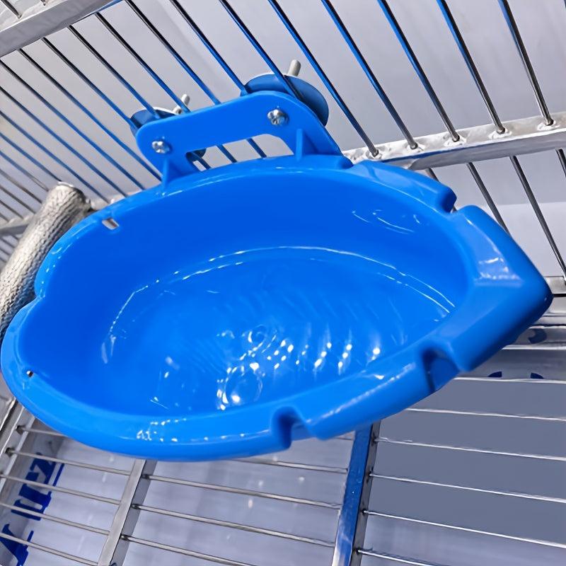 Durable Bird Feeder Cage Attachment Easy Feeding & Viewing
