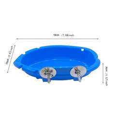 Durable Bird Feeder Cage Attachment Easy Feeding & Viewing