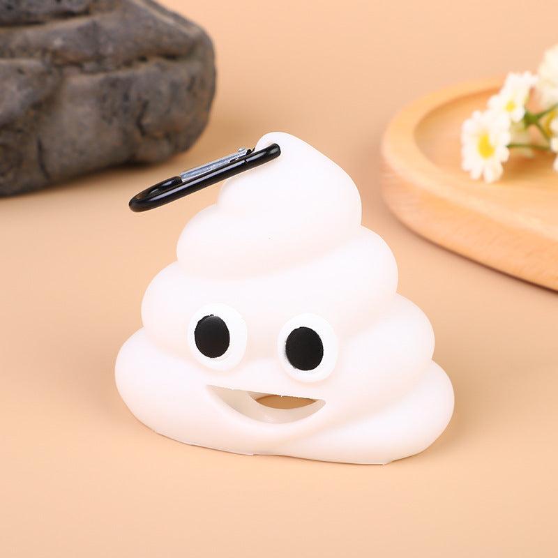 Creative Poop Dog Poop Bag Dispenser with Leash Clip