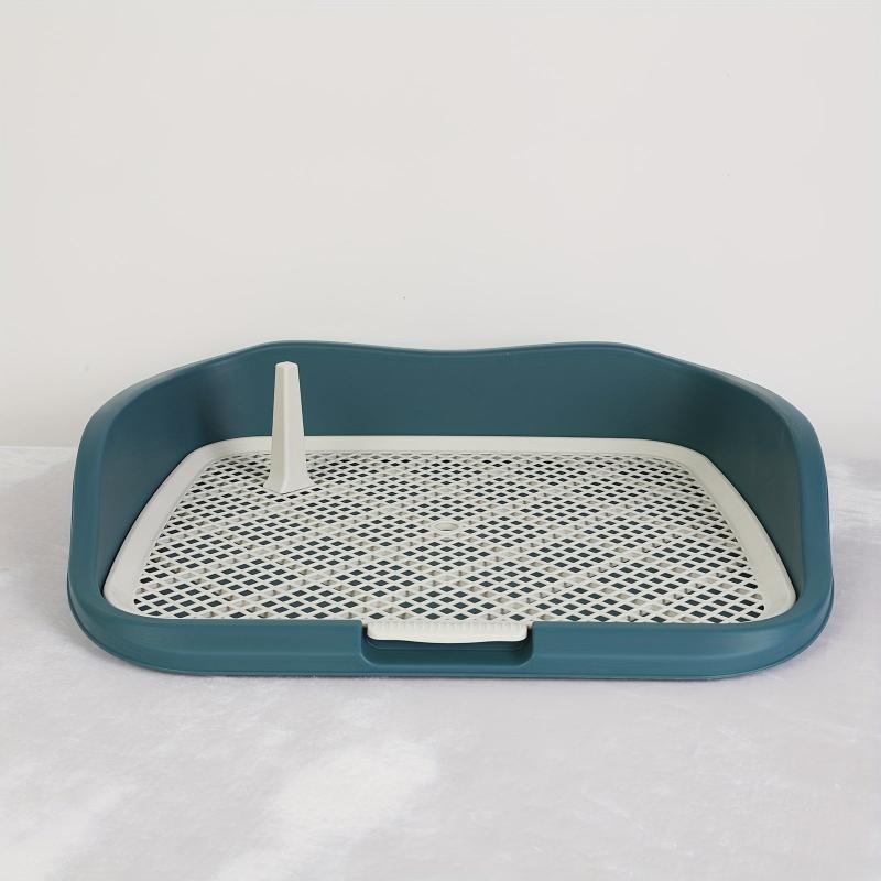 Washable Dog Potty Trainer w/ Raised Fence Easy Clean Dog Toilet for Indoor Dogs
