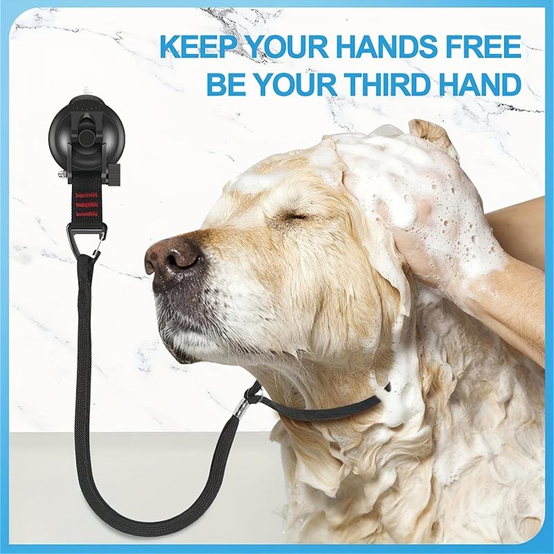 Pet Grooming Suction Cup Hook & Restraint Rope Set