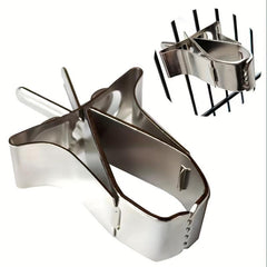 2pcs Bird Cage Food Fruit Vegetable Clips Stainless Steel Bird Feeder Device