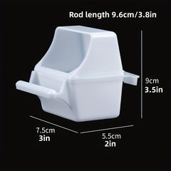 Wall Mounted Parrot Feeder Solid Bowl for Easy Feeding