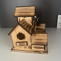 Stylish Wooden Bird House for Outdoor Garden Du00e9cor