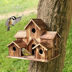 Stylish Wooden Bird House for Outdoor Garden Du00e9cor