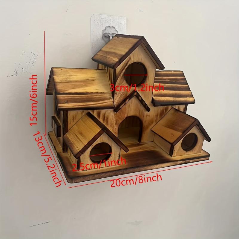 Stylish Wooden Bird House for Outdoor Garden Du00e9cor