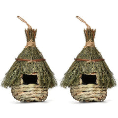 Straw Bird Nest Natural Bird House Hanging Decoration