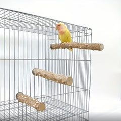 Wood Parrot Perch w/ Grinding Pepper for Claw Health