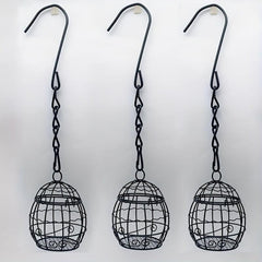 Outdoor Bird Cage Feeder Spring Hanging Bird Feeder Garden Yard Feeder