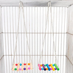Random Bird Hanging Ladder Swing Bridge Toy For Parrot Birds