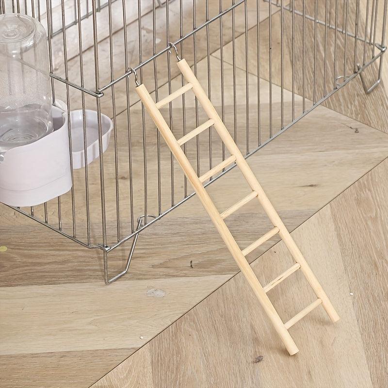 Wooden Pet Ladder Toy for Parrots and Hamsters
