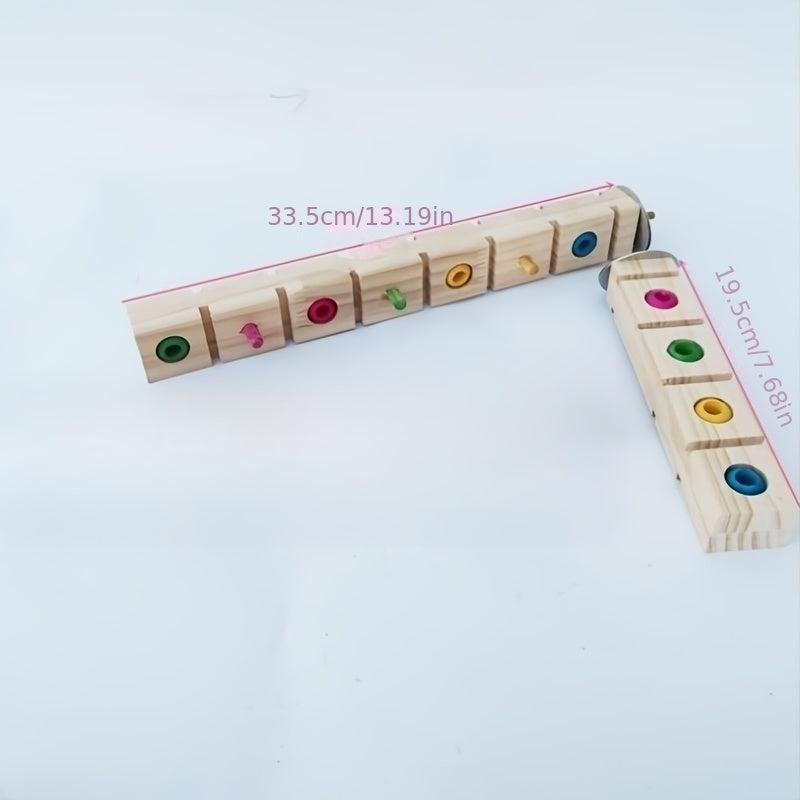 Funny Bird Wood Perch Platform for Parrot Stand Pole