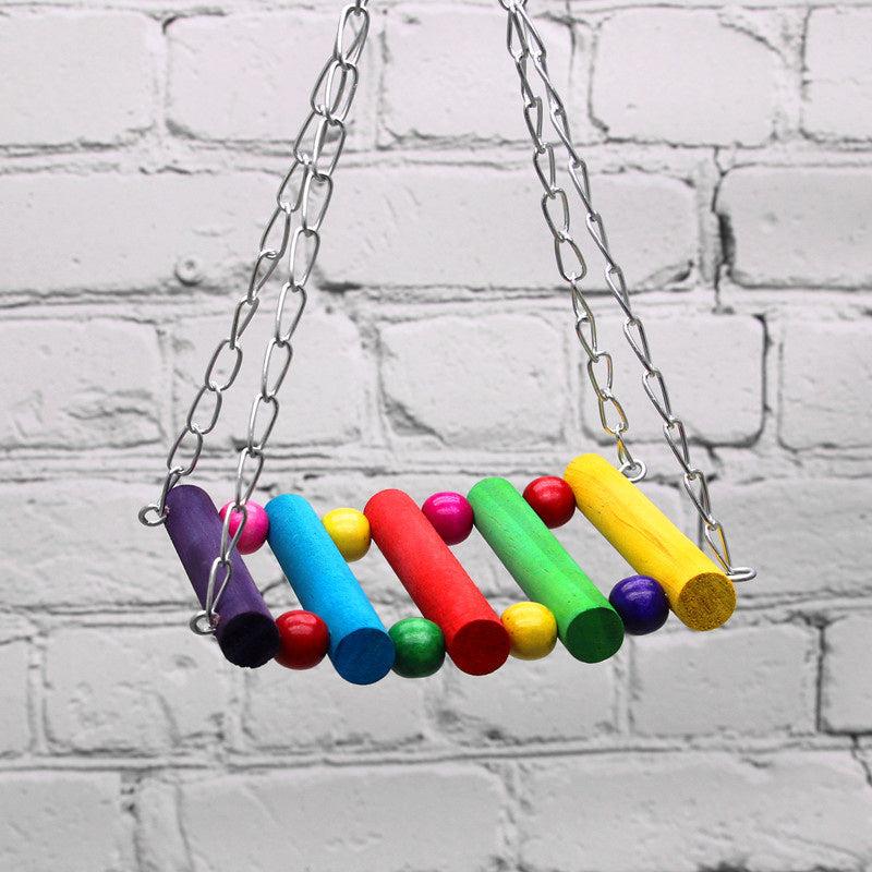 Birds Toy Pet Bird Parakeet Budgie Cockatiel Cage Hut Nest Hammock Swing Toy