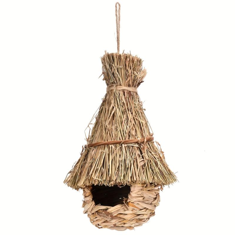Straw Bird Nest Creative Bird Cage Bird House Outdoor Decoration