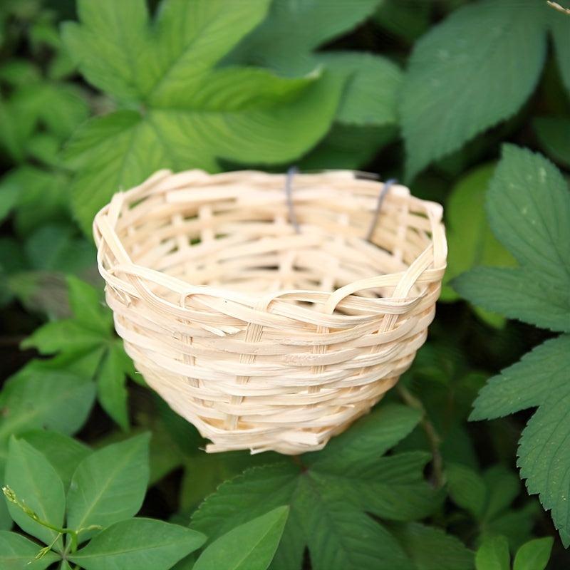 Bamboo Bird Nest Bed For Budgie Cockatiel Conure Canary Lovebird