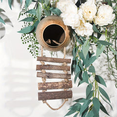 Coconut Hideaway Ladder Toy for Hamster Bird Cage