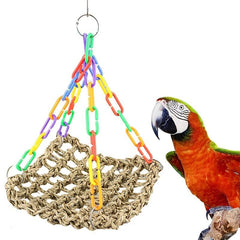 Parrot Swing Toys Foraging Chew Toys Seagrass Mats & More