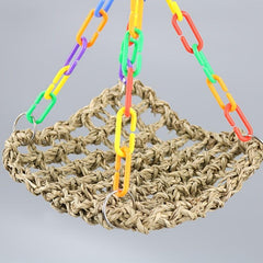 Parrot Swing Toys Foraging Chew Toys Seagrass Mats & More