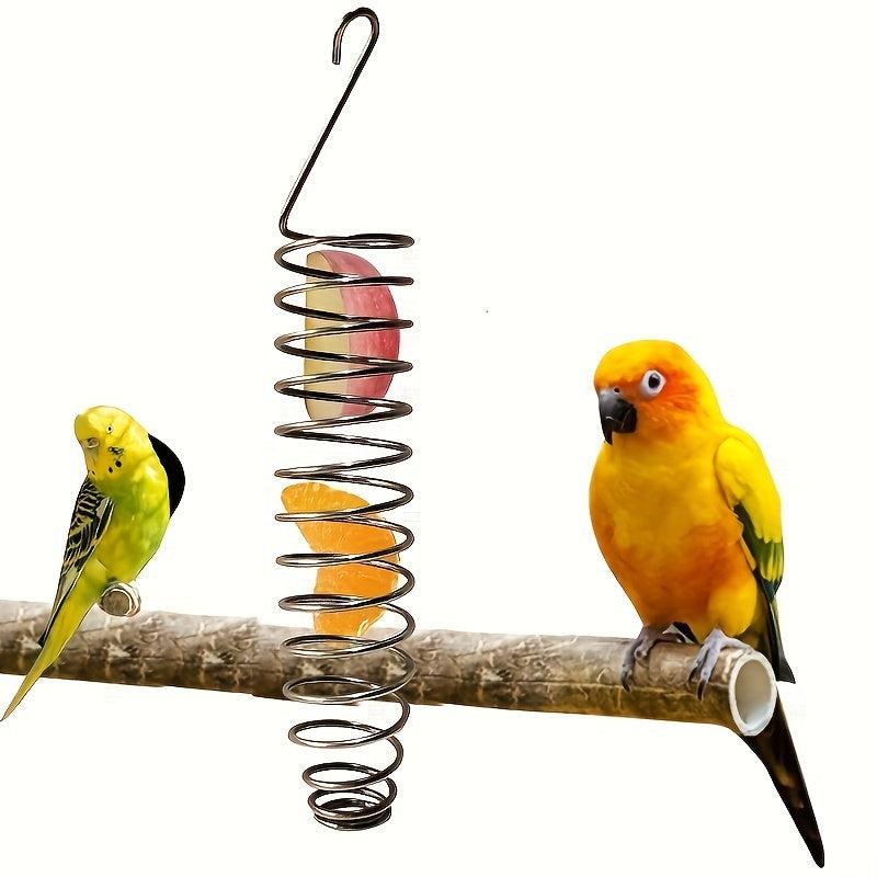 Stainless Steel Bird Feeder Budgie Parakeet Parrot Fruit Basket