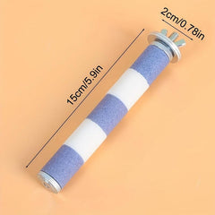 Colorful Striped Parrot Claw Grinding Rod for Bird Training