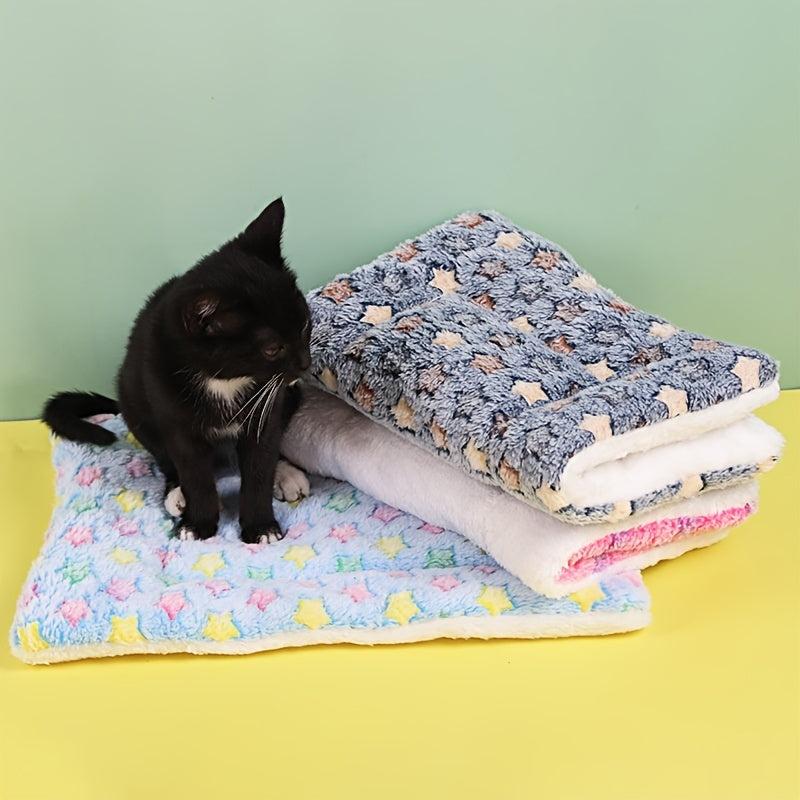 Soft Flannel Pet Cushion Mat for Cozy Sleeping