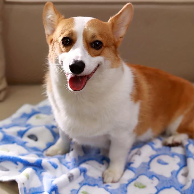 Animal Print Pet Blanket Soft Warm Bedding Dogs Cats