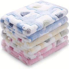 Animal Print Pet Blanket Soft Warm Bedding Dogs Cats