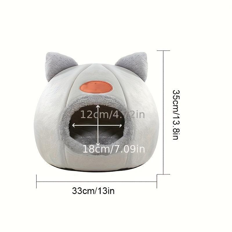 Soft Cozy Cat Cave Bed Removable Winter Warm for Kittens and Pets