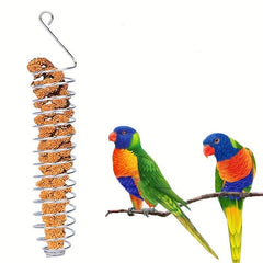 Colorful Fruit Spear Hanging Bird Food Feeder for Budgies