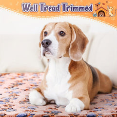 Warm & Soft Pet Blanket with Paw Print for Dogs, Cats, Guinea Pigs