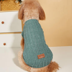 Warm Knitted Pet Clothes for Dog & Cat - Winter Pet Apparel