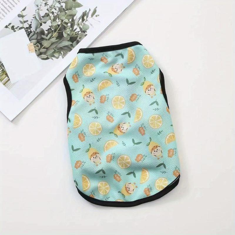 Breathable Cartoon Pet Vest for Summer Parties and Comfort