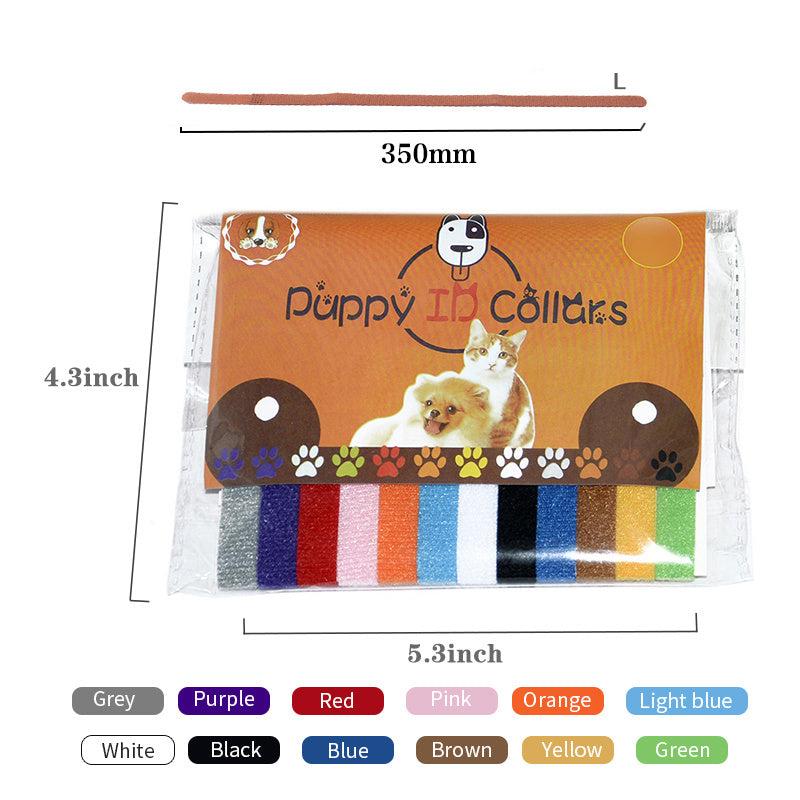 Colorful Adjustable ID Collars for Pets