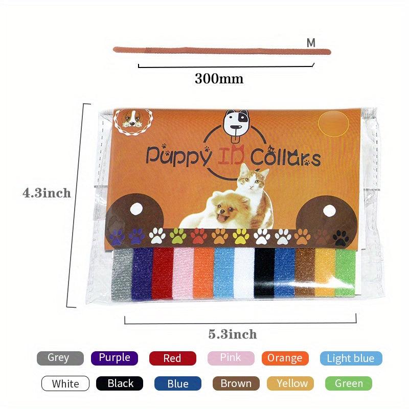 Colorful Adjustable ID Collars for Pets