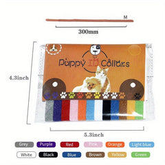 Colorful Adjustable ID Collars for Pets
