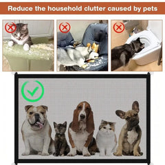 Pet Safe Mesh Fence Portable Safety Gate For Stairs Doorways