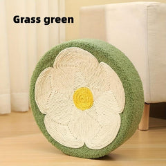 Round Sisal Cat Scratch Board - Non Chip, Abrasion Resistant Toy for Kittens