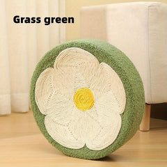Round Sisal Cat Scratch Board - Non Chip, Abrasion Resistant Toy for Kittens