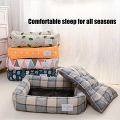 Cozy Square Pet Nest - Comfy Dog Bed