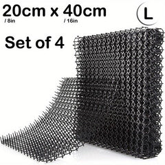 Cat Repellent Mat 4-Pack Durable Scat Mats for Dogs Keep Cats Out of Yard