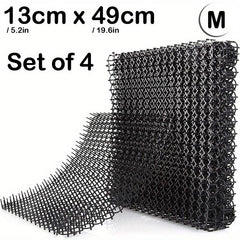 Cat Repellent Mat 4-Pack Durable Scat Mats for Dogs Keep Cats Out of Yard