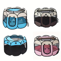 Foldable Pet Playpen Indoor for Dogs Cats Rabbits